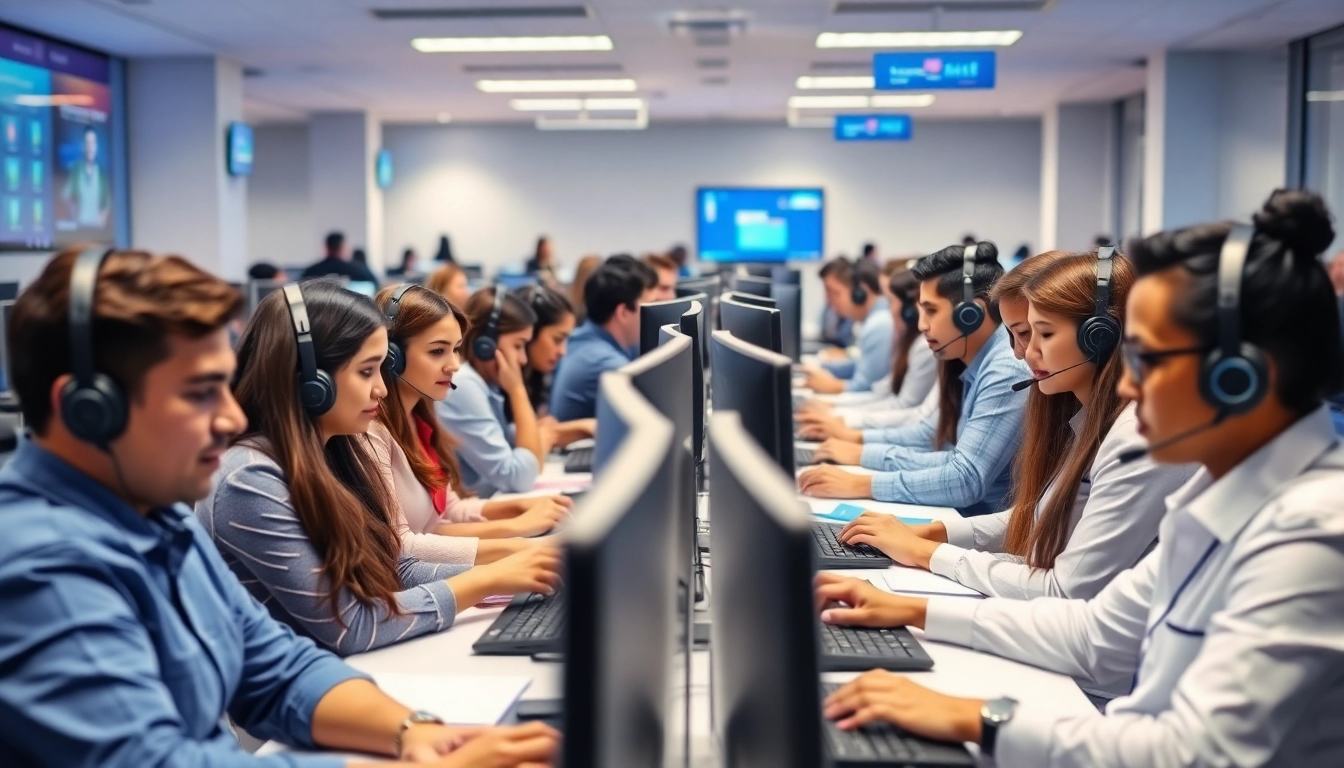 Skilled agents working efficiently in a call center in Tijuana, delivering top-notch customer service.