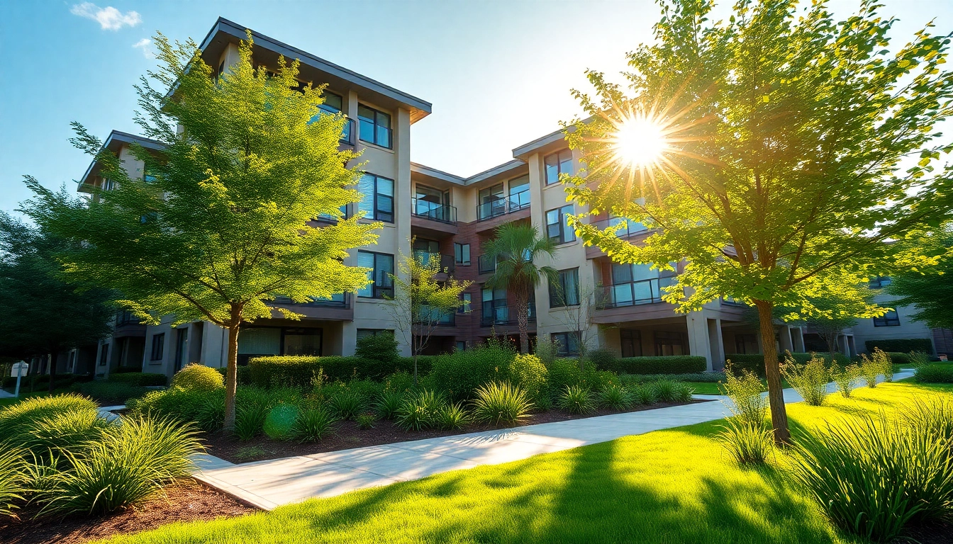 View a stunning margaret drive condo showcasing its modern architecture and lush surroundings.