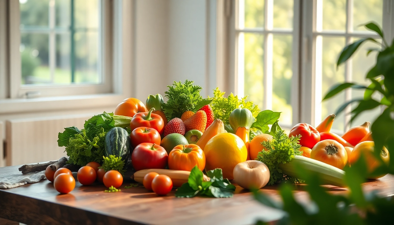 Enhance your wellness journey with healthlifeherald.com featuring vibrant fruits and fresh vegetables.