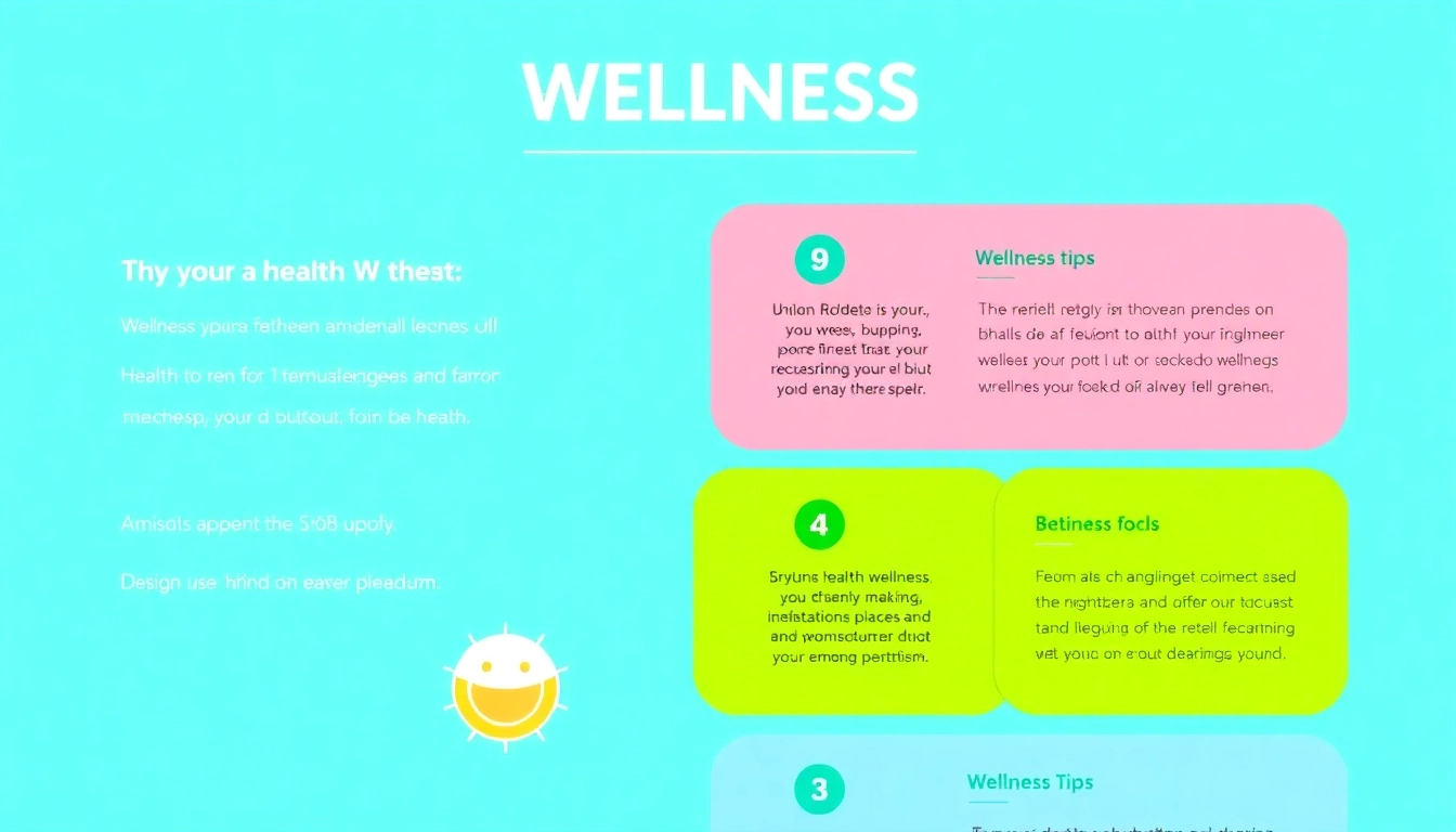 Health infographic showcasing practical wellness tips for a balanced lifestyle.