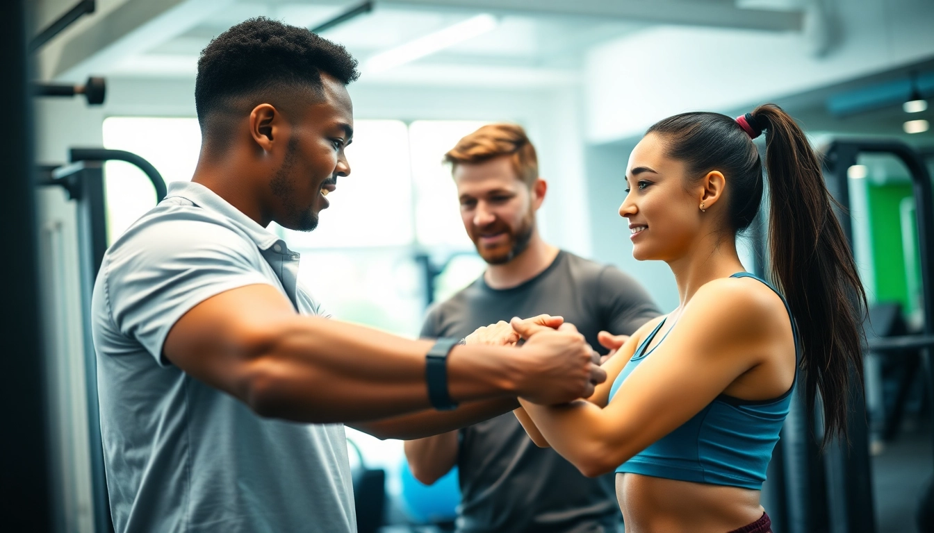 Engaging personal trainer for sports Jersey City demonstrating a workout session.