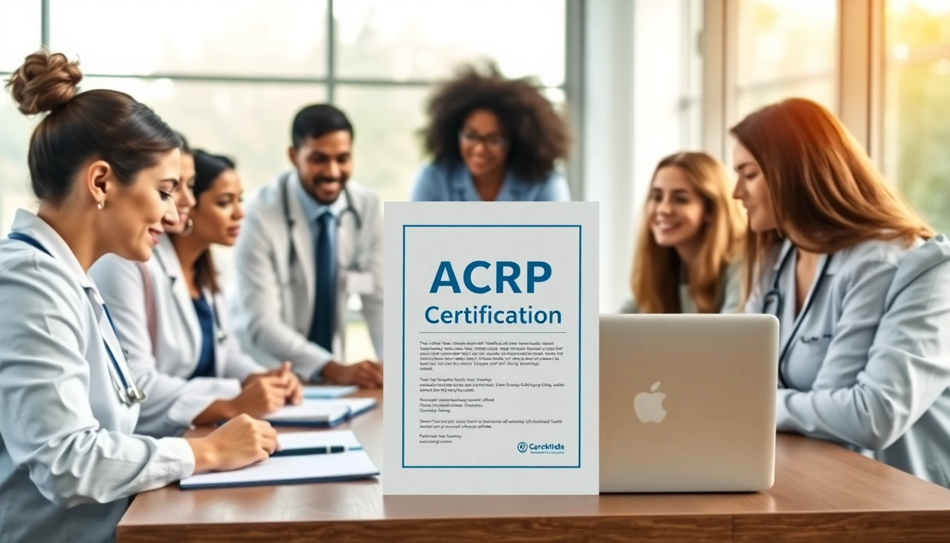 Discussing ACRP certification strategies in a collaborative professional setting