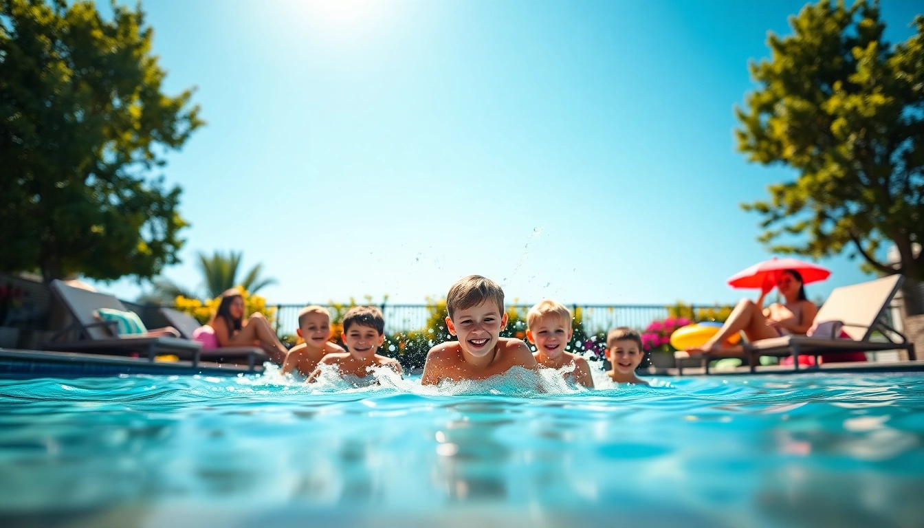 Explore swimming pool financing options while enjoying a beautiful family pool day.