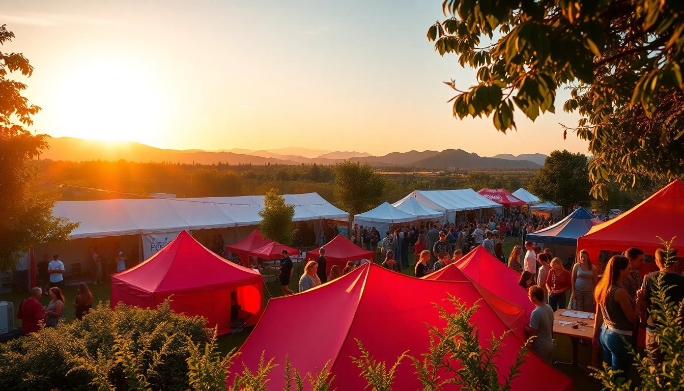 Experience engaging wildfire events at a vibrant outdoor festival with lively activities.