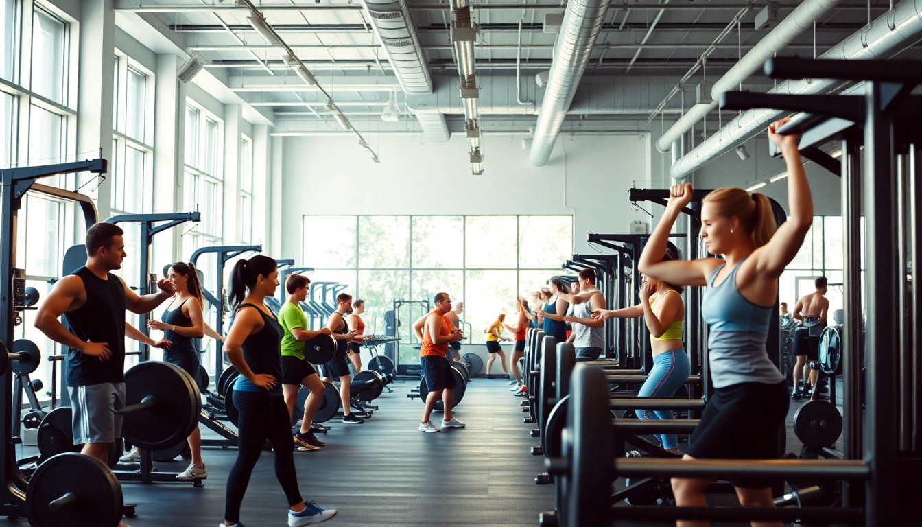 Experience the best gym in Jersey City with a diverse group of athletes engaged in vibrant workouts.