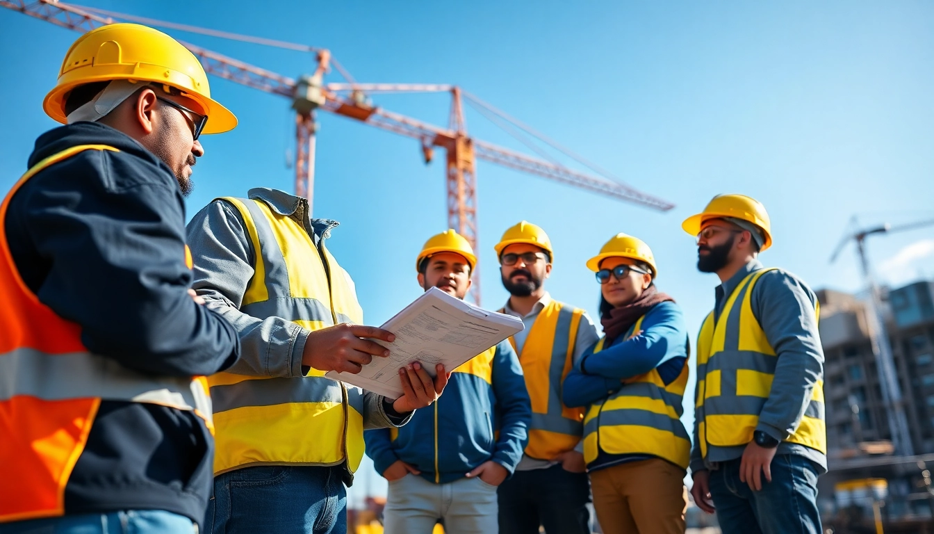 Reviewing NVQ Level 4 Crane supervisor answers in a professional construction setting.