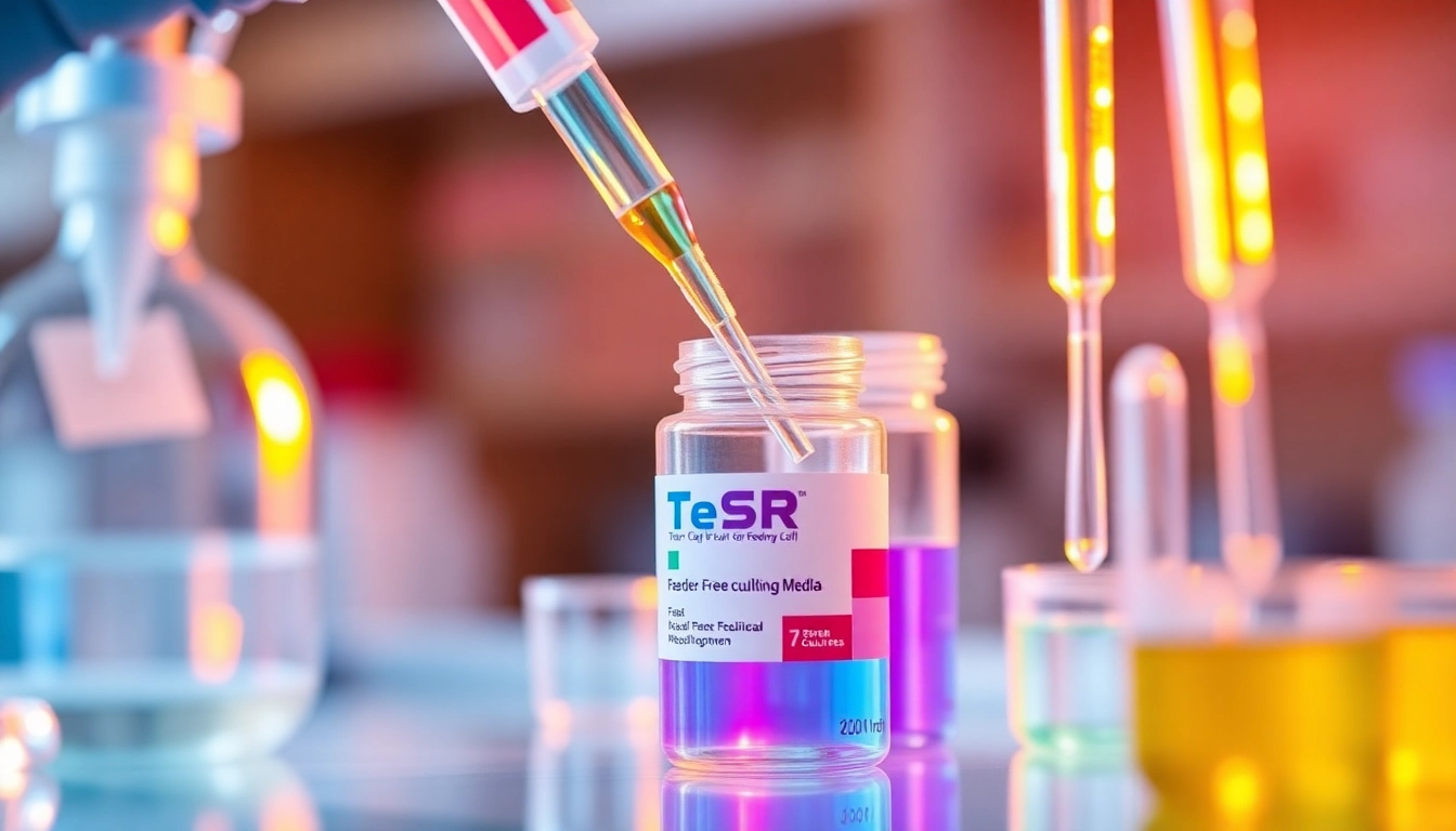 Examine the TeSR™ Feeder-Free culture media all check for maintaining pluripotent stem cells in lab environments.