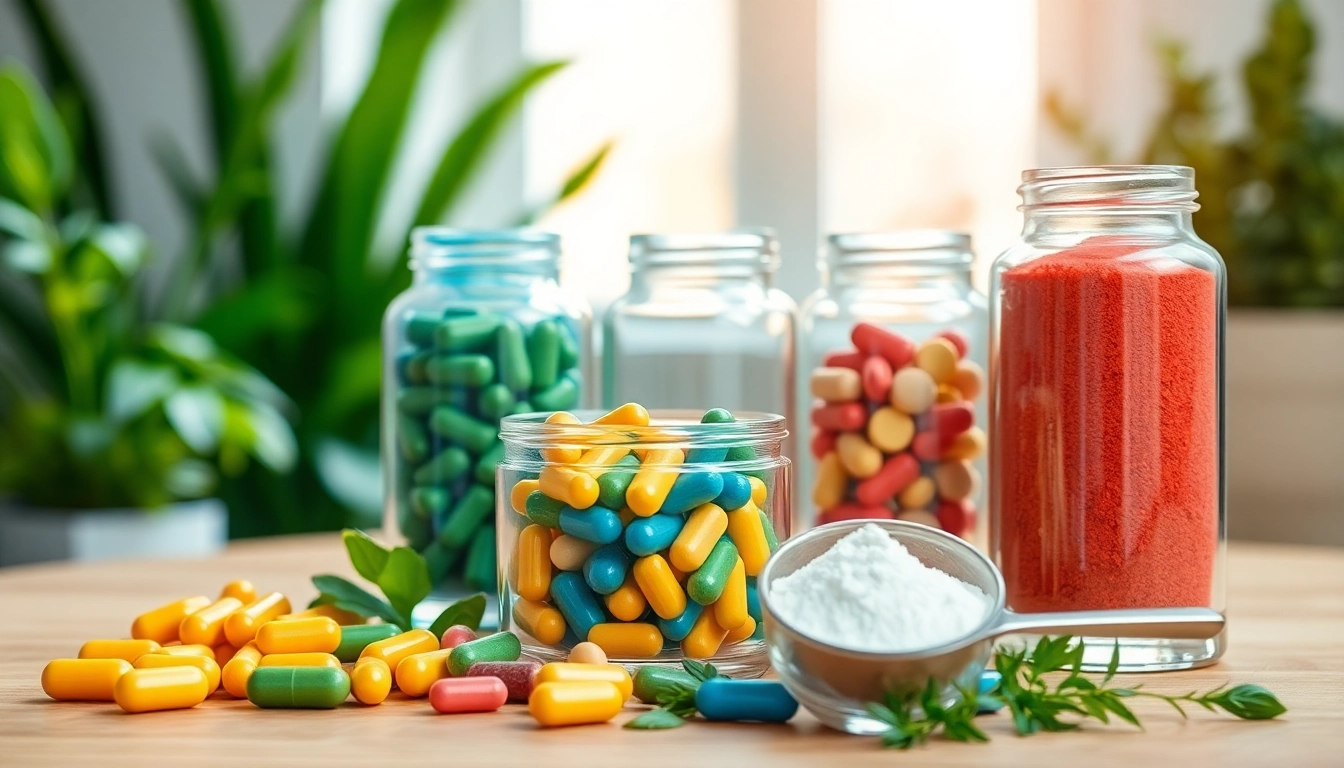 Showcasing Vitamin Boosters in elegant containers, emphasizing health and vitality.