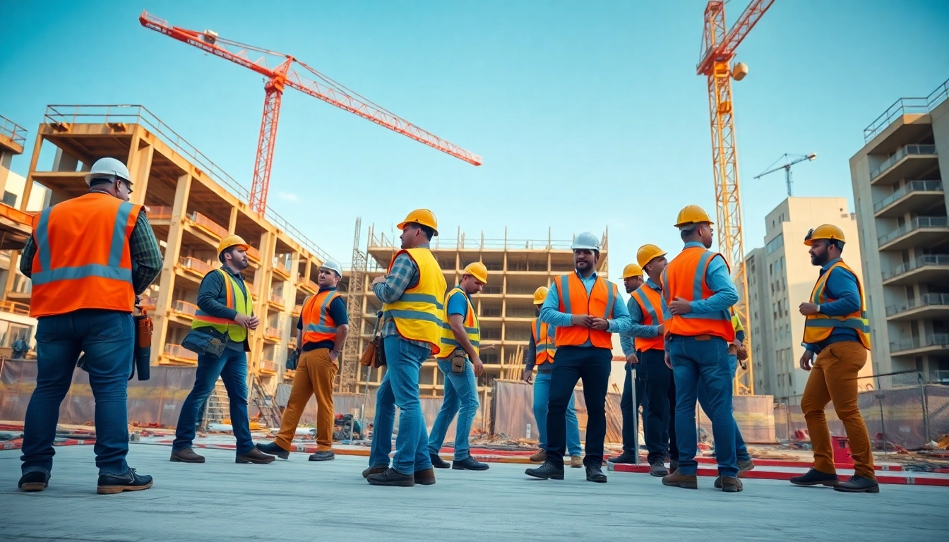 Southern California contractors association members collaborating on a construction project.