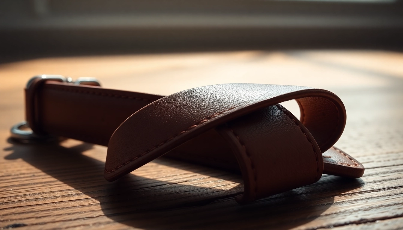 Showcase a 20mm leather watch strap with intricate stitching and rich texture.