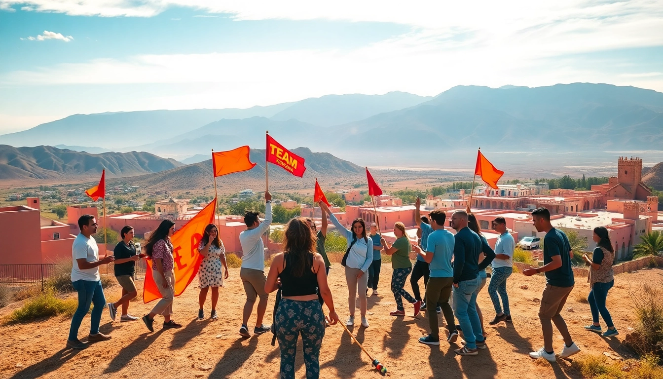 Renforcez les liens de votre équipe à travers des activités de team building maroc colorées et dynamiques.