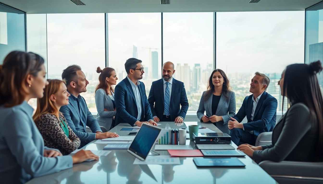 Engaging business discussion at https://inbusinessphx.com featuring a diverse team in an office setting.