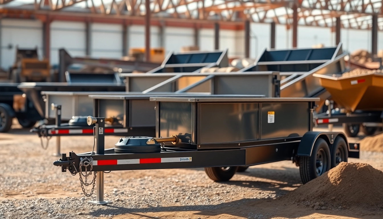 Explore hydraulic dump trailers for sale featuring robust designs and hydraulic mechanisms.