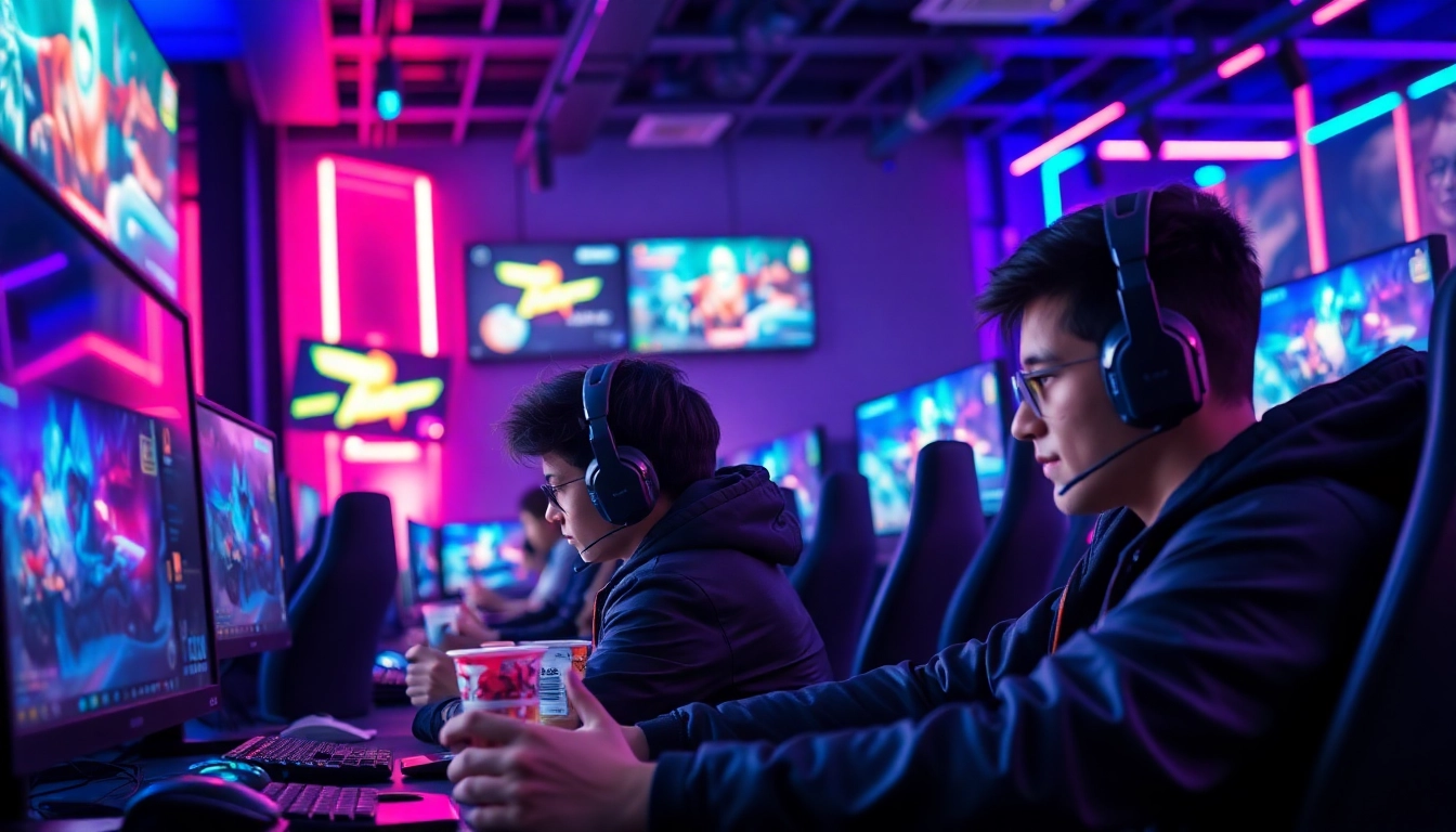 Gamers competing in an immersive experience at matador168 event, showcasing fun and excitement.