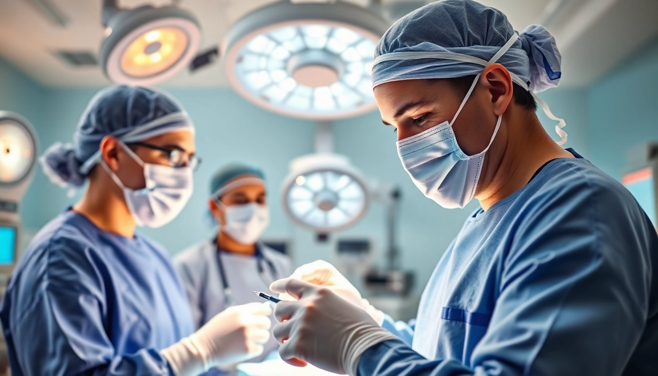 Plastische Chirurgie Braunschweig - Facharzt zeigt präzise Handgriffe während einer chirurgischen Behandlung.