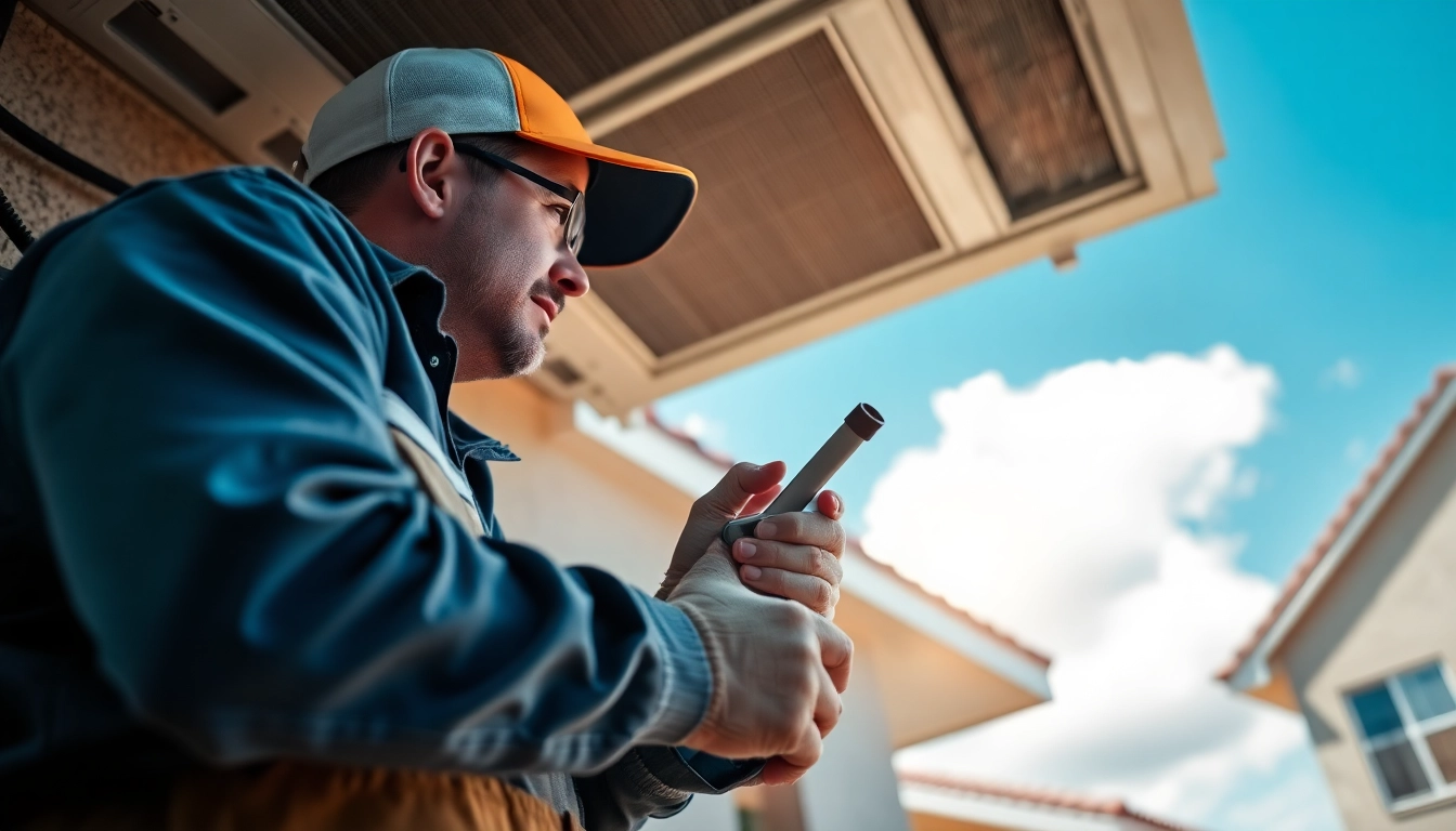Expert conducting AC repair in Glendale, AZ, showcasing reliable air conditioning services.