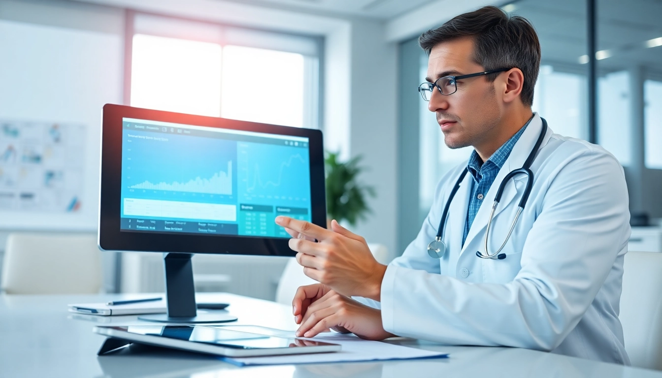 Highlighting top rated prescription applications in a healthcare setting with digital charts.